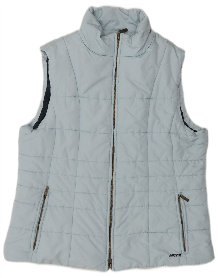 Musto Gilet căptușit pentru femei UK 18 XL, poliester albastru