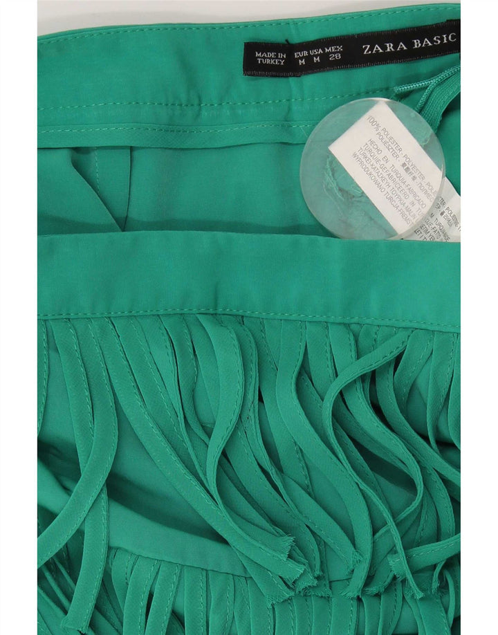 Fustă mini pentru femei Zara Medium W28 Poliester verde