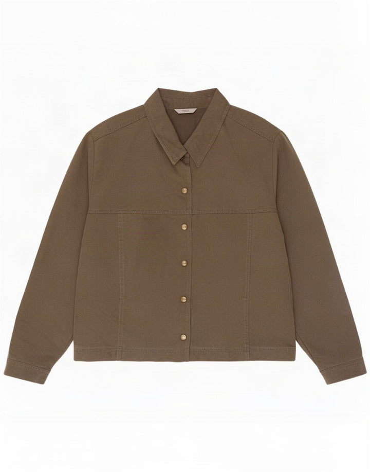 Marks & Spencer Bomber Jacket pentru femei UK 22 2XL Brown Lyocell