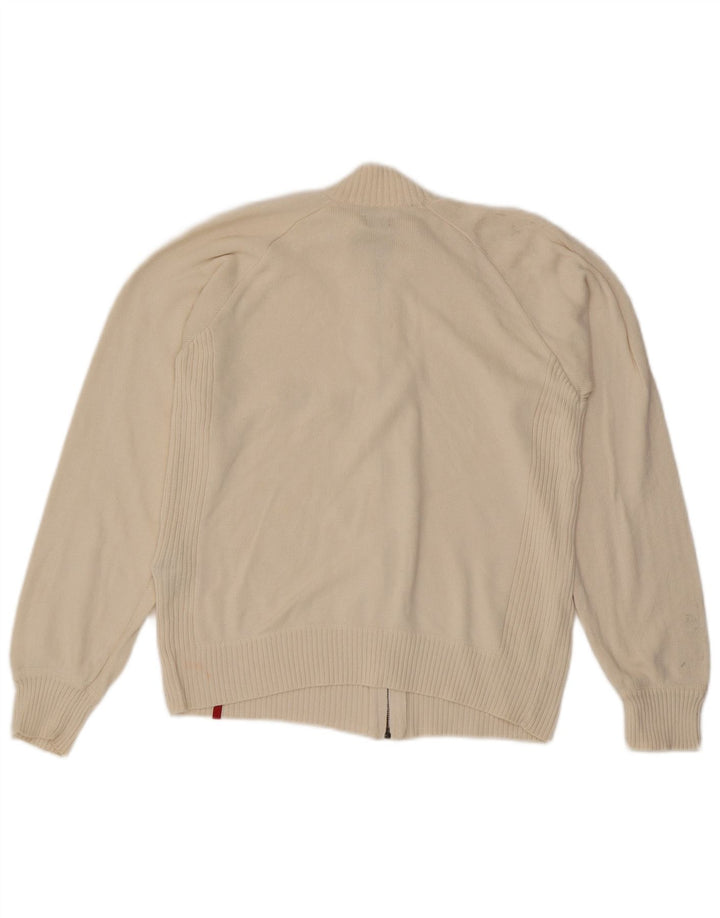 Pulover cardigan supradimensionat pentru femei LEVI'S UK 10 mic bumbac alb