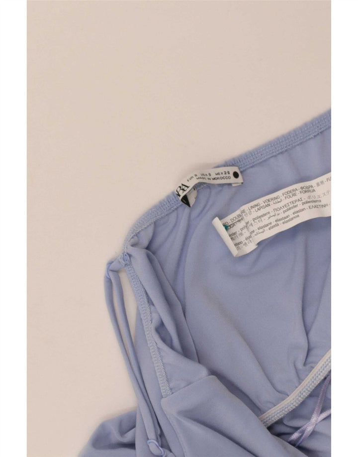 Costume de baie Zara pentru femei UK 8 Small Blue Poliester