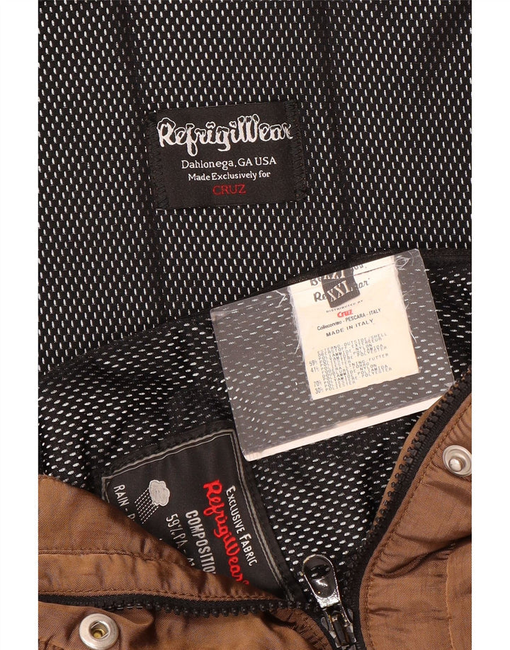Jachetă de vânt cu glugă Cruz pentru femei Refrigiwear UK 20 2XL Maro Poliamidă