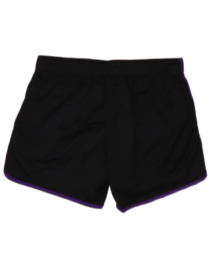 Pantaloni scurti sport NIKE Dri Fit pentru femei UK 12 Poliester mediu negru