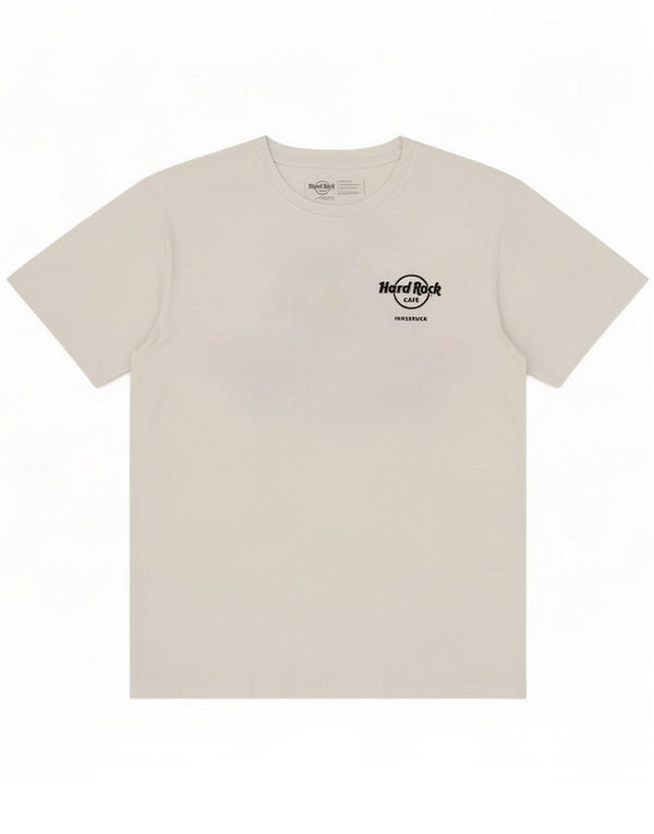 Hard Rock Cafe Mens Innsbruck Graphic T-Shirt Top Medium White Cotton