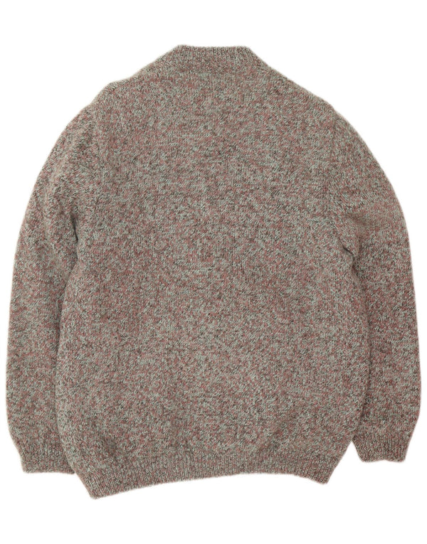 Cardigan Vintage pentru bărbați, mare, multicolor, cu pete
