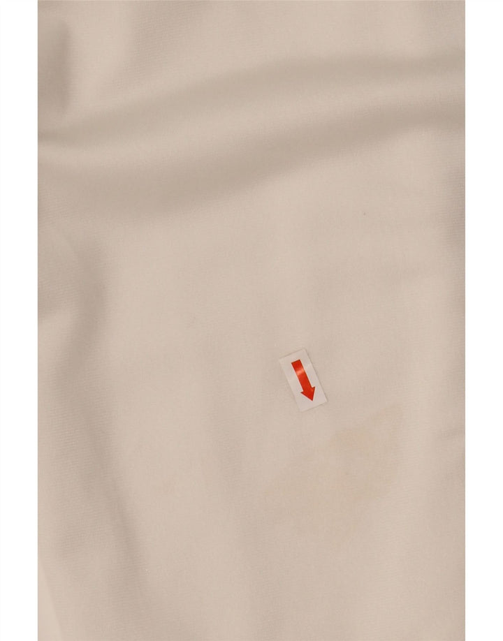 Pantaloni de trening cu grafică pentru bărbați Kappa, alb, poliester color bloc