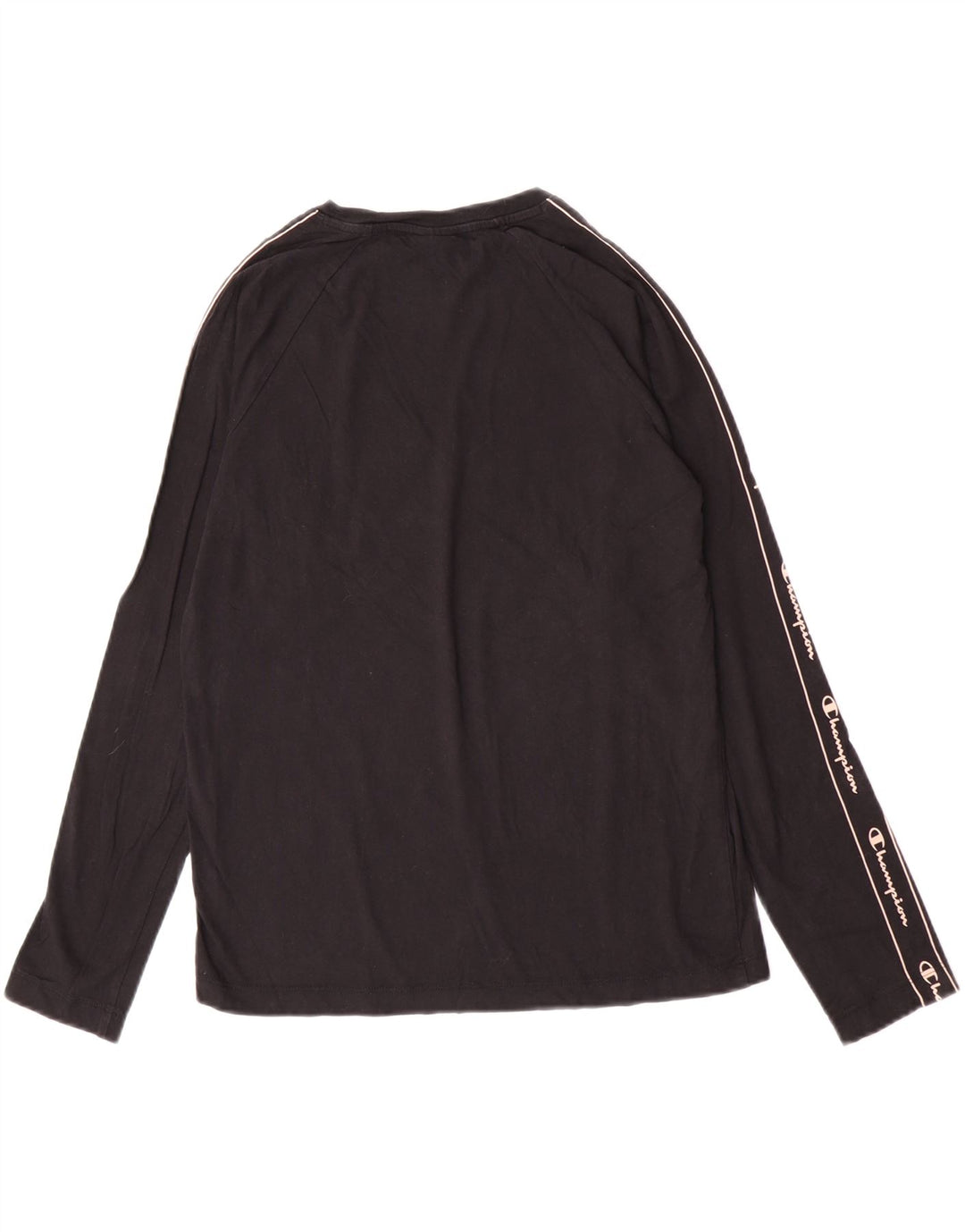 Top cu grafic pentru femei Champion cu mânecă lungă UK 12 Medium Black