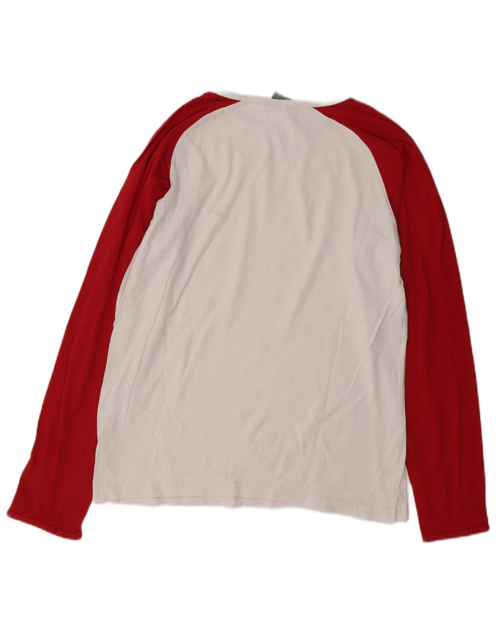 Top cu mânecă lungă pentru bărbați Nike Marea Britanie 39/41 Medium, alb, color block