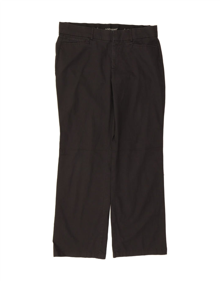 DOCKERS Womens Casual Trousers US 14 XL W34 L31 Black Polyester Vintage Dockers and Second-Hand Dockers from Messina Hembry 