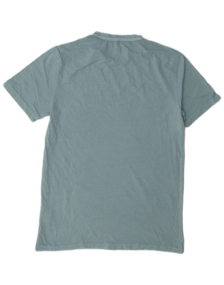 Tricou All Saints pentru bărbați, cu croiala normală, top, bumbac, albastru mediu