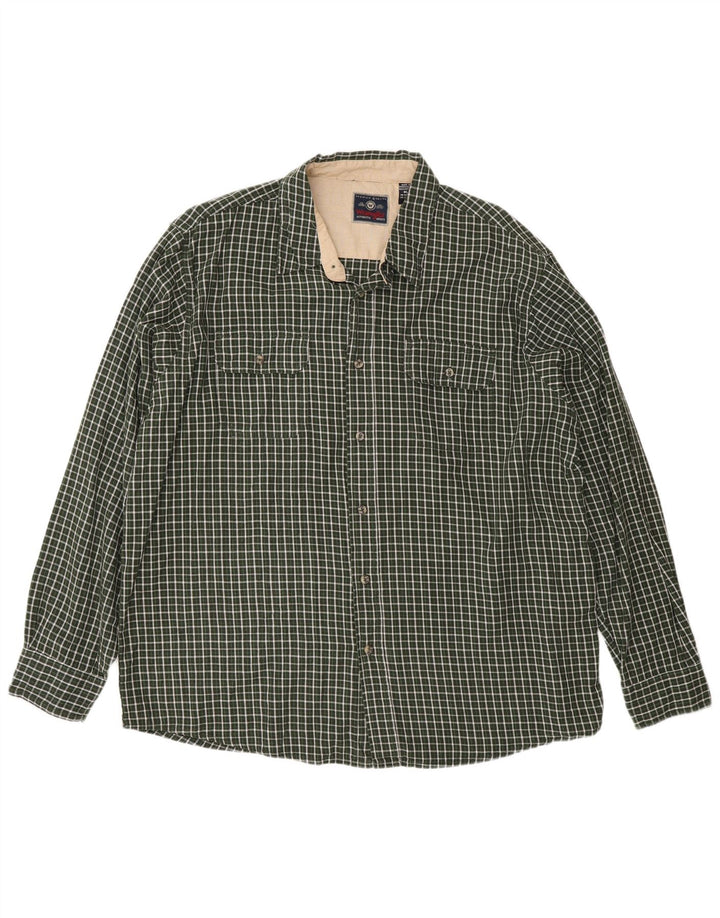 Cămașă de flanel pentru bărbați Wrangler, XL, verde Check