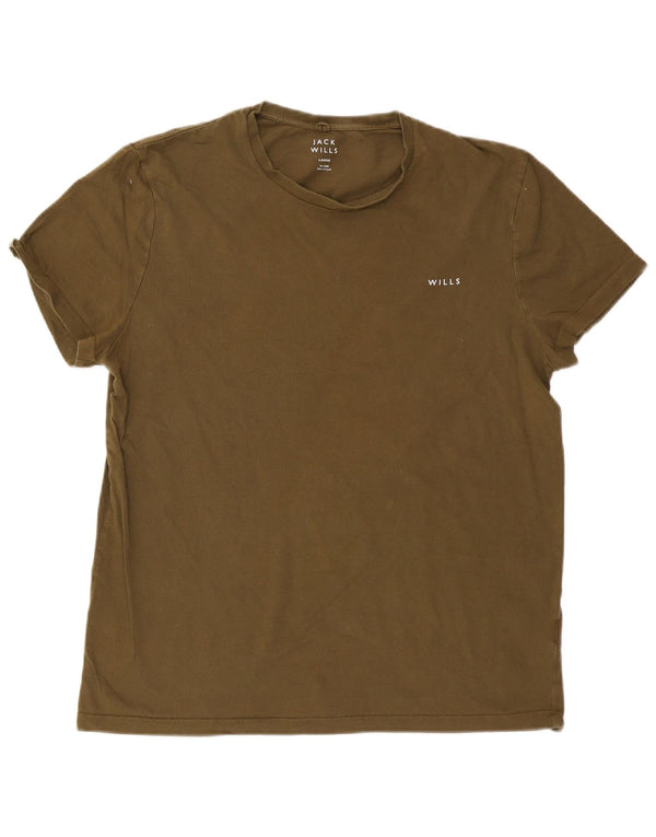 Tricou Jack Wills pentru bărbați Top mare din bumbac kaki
