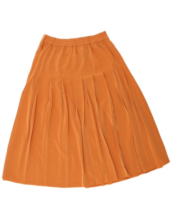 Fusta plisată pentru femei Jacques Vert UK 16 Large W34 Maro Poliester