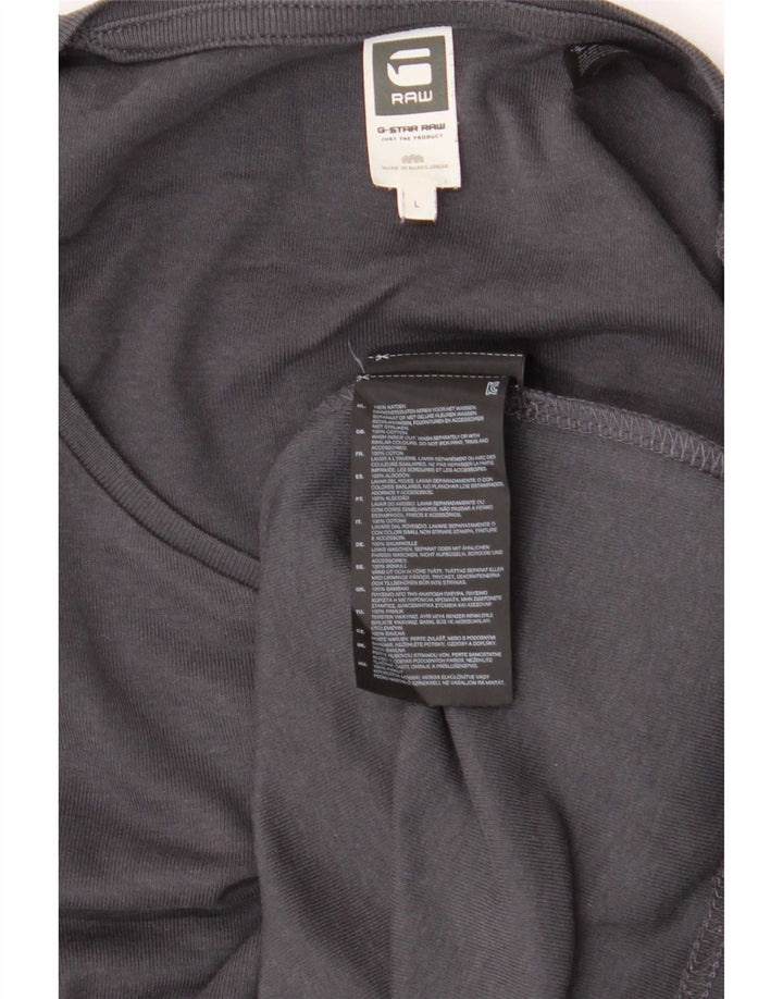 Tricou grafic pentru bărbați G-Star Top mare bumbac gri