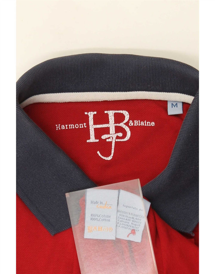 Tricou polo Harmont & Blaine pentru bărbați, bumbac roșu mediu
