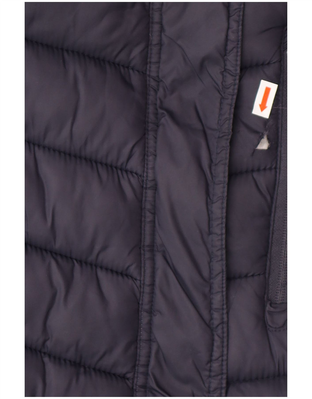 SUPERDRY Palton căptușit cu glugă pentru femei UK 14 Mediu Nailon bleumarin