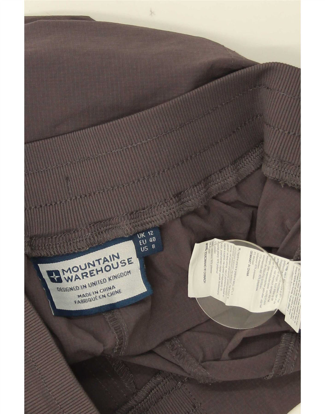 Mountain Warehouse Pantaloni de trening pentru femei UK 12 Medium Gri Poliester