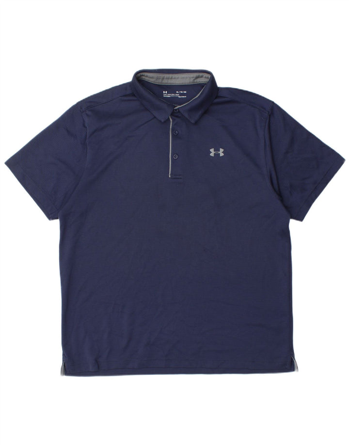 Cămașă polo pentru bărbați UNDER ARMOUR Heat Gear XL, poliester bleumarin