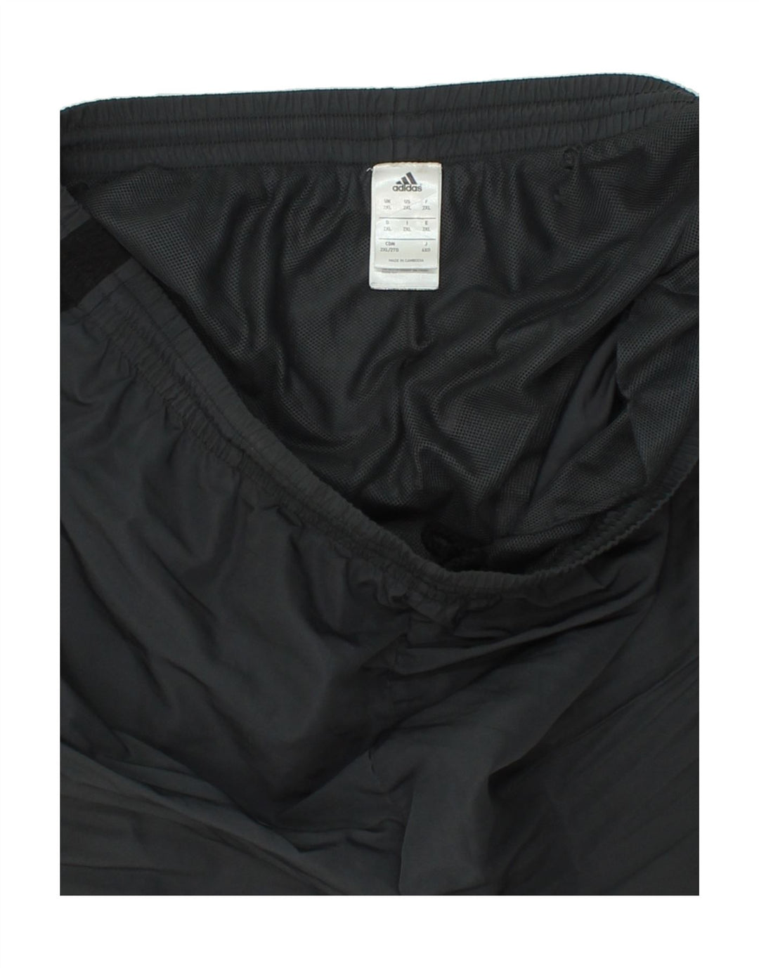 ADIDAS Mens Sport Shorts 2XL Grey Polyester Vintage Adidas and Second-Hand Adidas from Messina Hembry 