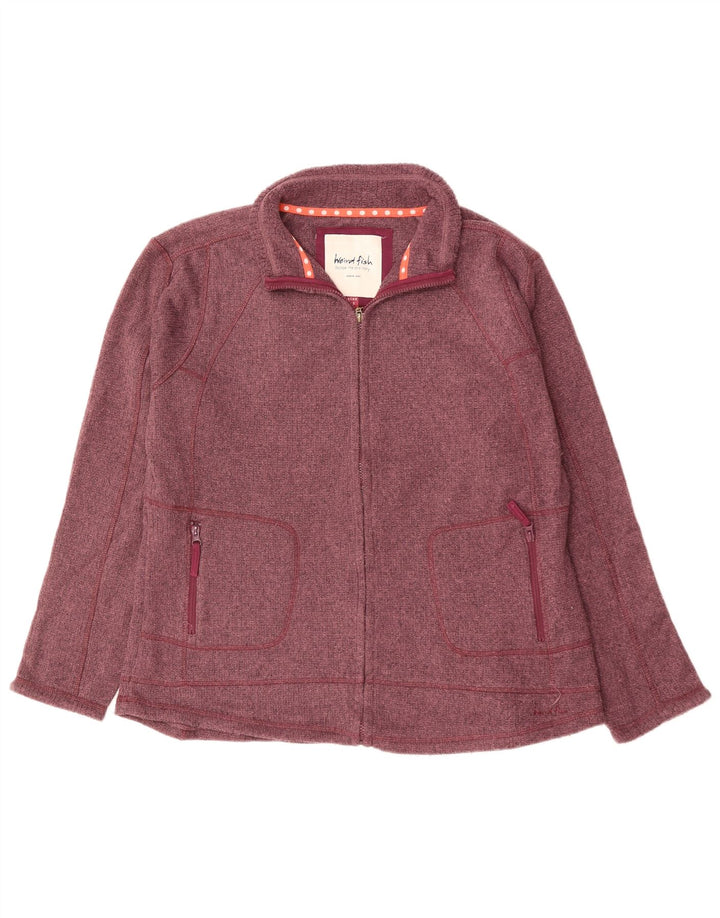 WEIRD FISH Pulover cardigan supradimensionat pentru femei UK 18 XL Bordeaux Poliester