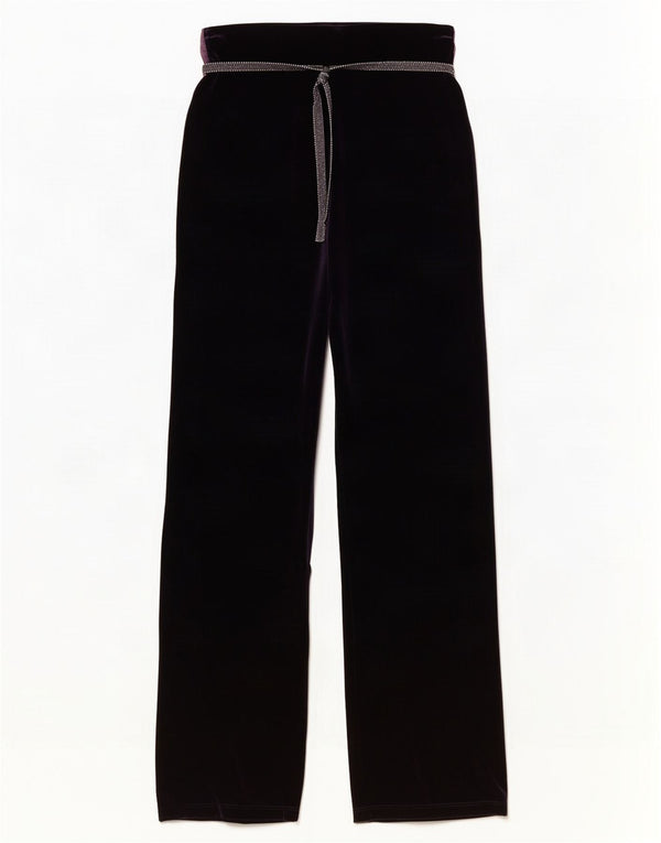 Pantaloni casual din velur pentru femei Marks & Spencer UK 8 Small W24 L31 Violet