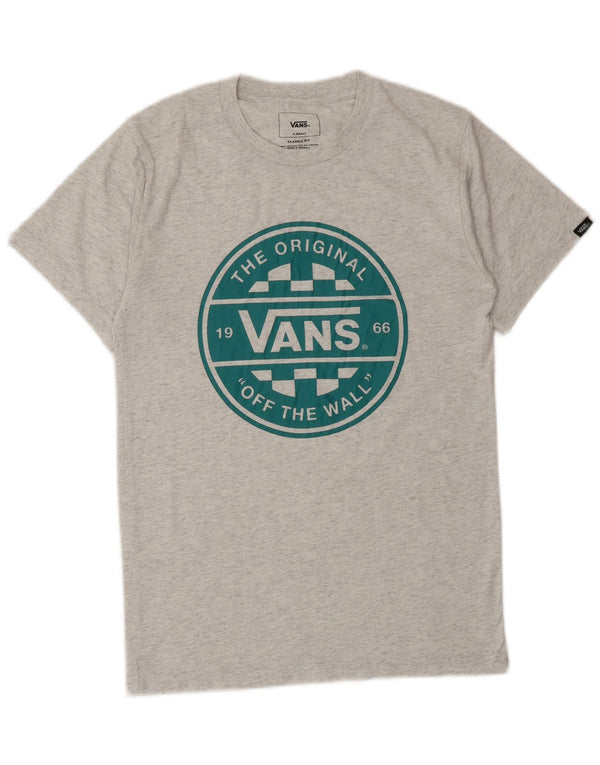 Tricou grafic pentru bărbați VANS Classic Fit Top XS bumbac cu pete gri