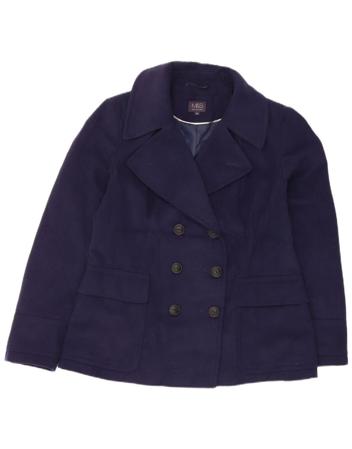 Palton pentru femei Marks & Spencer UK 14 Medium Bleumarin Poliester