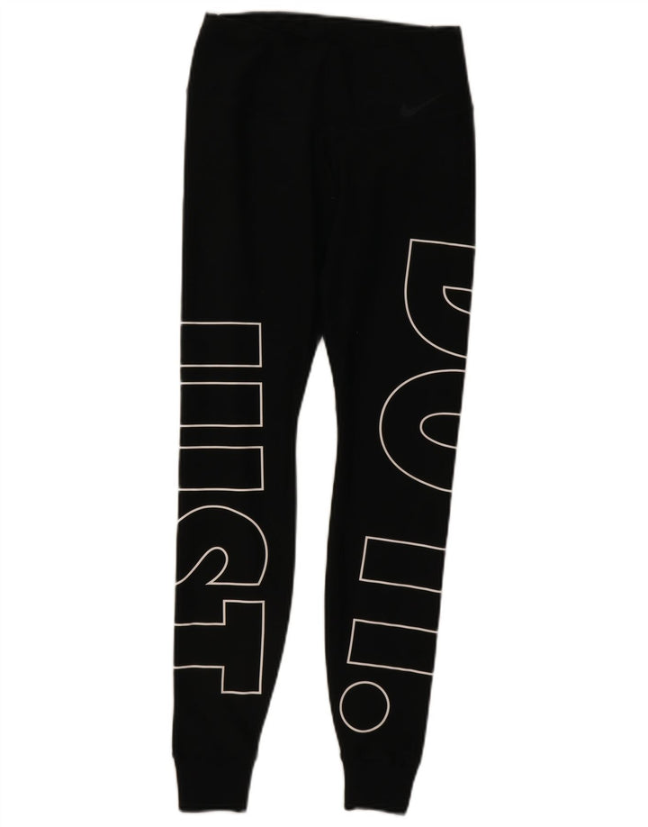 Leggings Nike Dri Fit Graphic pentru femei UK 6 XS Poliester negru