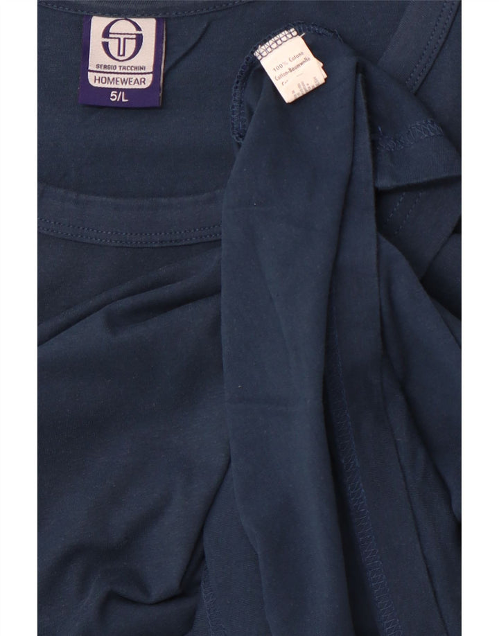 SERGIO TACCHINI Vest Vest Top Mare Bumbac Bleumarin