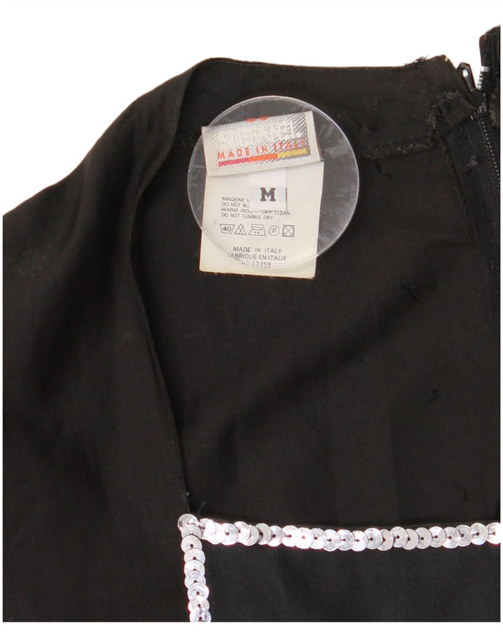 Rochie Maxi pentru femei STEFANEL UK 12 Medium Black Bumbac