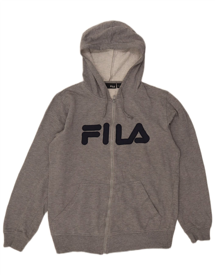 Pulover Fila pentru bărbați, cu fermoar și grafic, din poliester cu pături mici