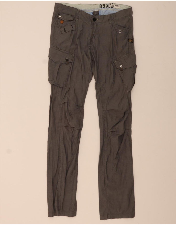 Pantaloni cargo drepti pentru femei G-STAR W28 L34 gri
