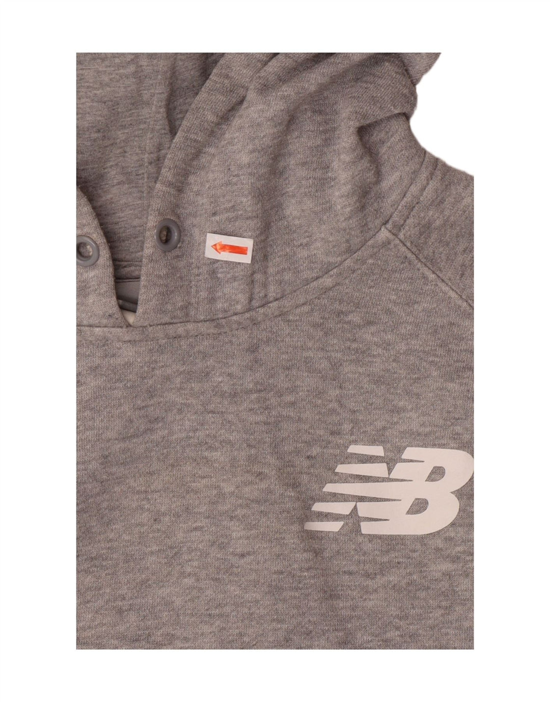 NEW BALANCE Womens Hoodie Jumper UK 14 Medium Grey Vintage New Balance and Second-Hand New Balance from Messina Hembry 