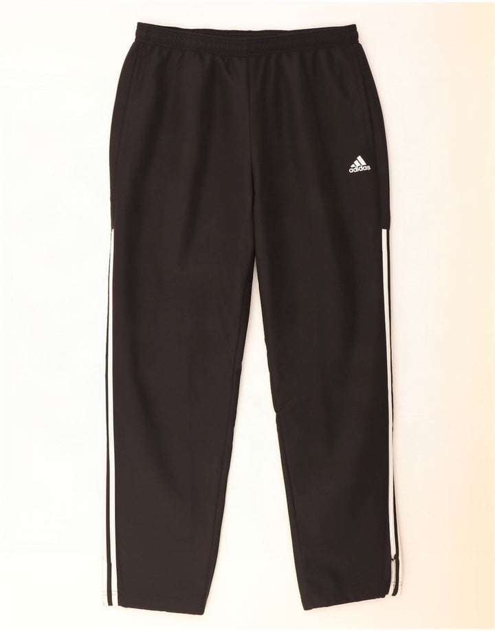 Pantaloni de trening pentru bărbați Adidas Pantaloni de jogging, mari, negru, poliester