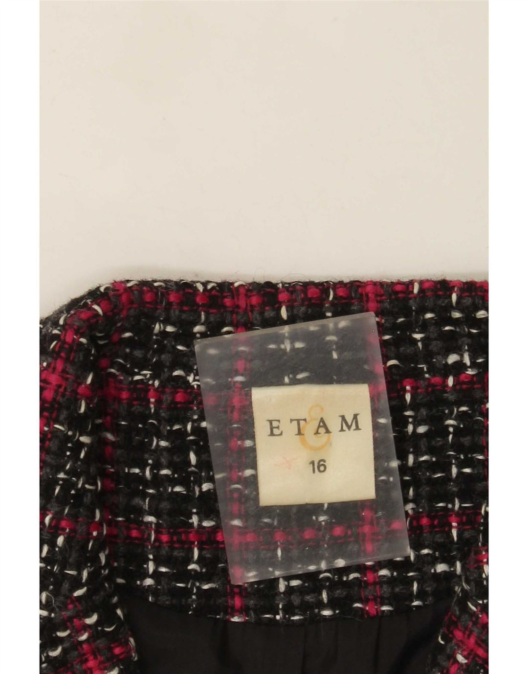 Jachetă blazer pentru femei Etam cu 4 nasturi UK 16, mare, negru, viscoză