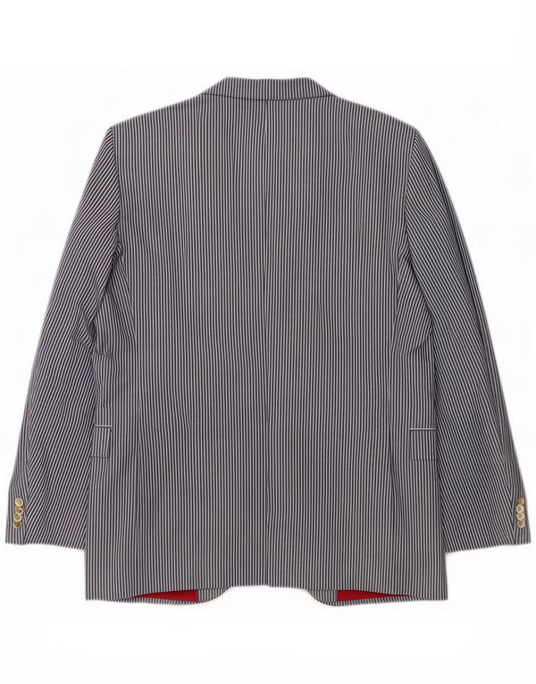 Jachetă blazer croită pentru bărbați Tommy Hilfiger UK 40 Large Blue Pinstripe