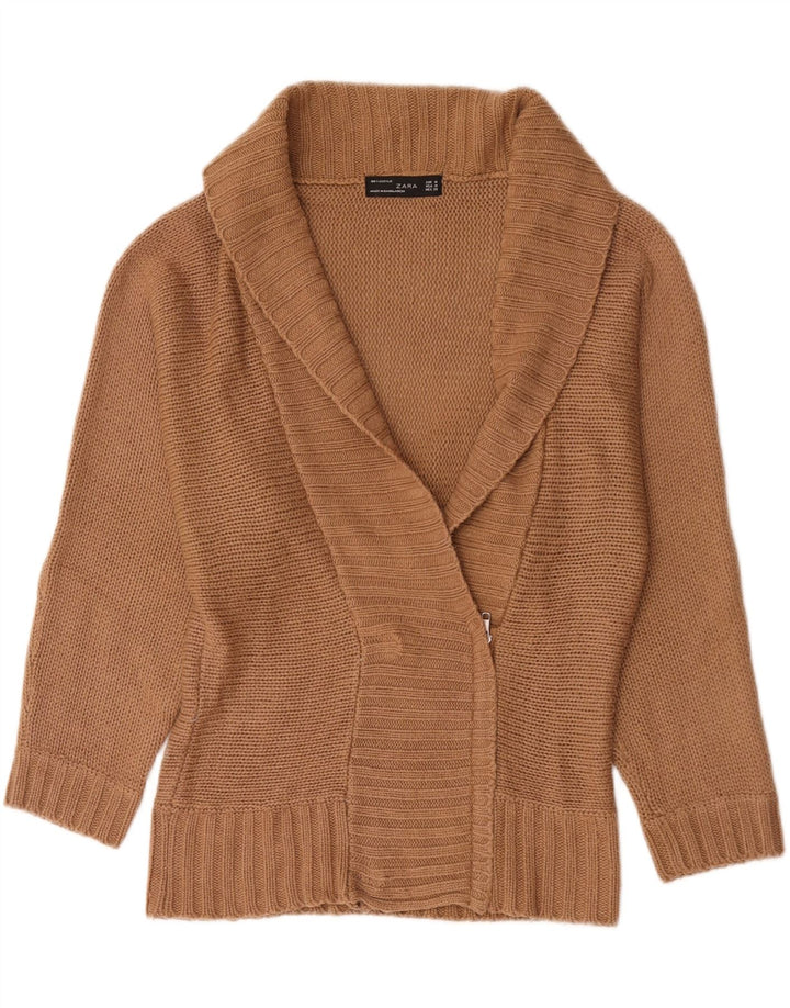Pulover cardigan pentru femei Zara UK 14 Maro Mediu