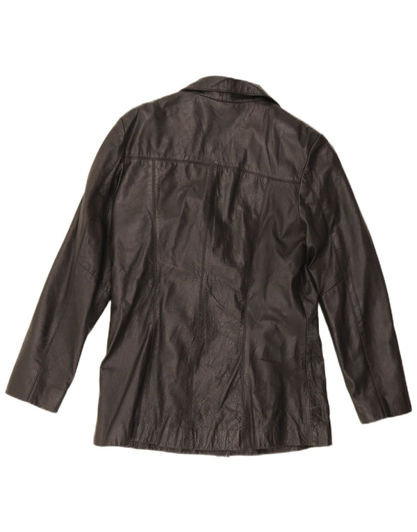 Saki Jachetă de piele pentru femei EU 40 Medium Black Leather