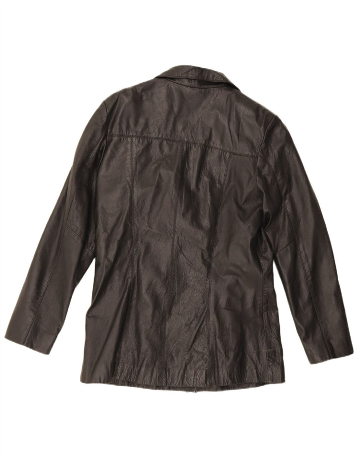 Saki Jachetă de piele pentru femei EU 40 Medium Black Leather