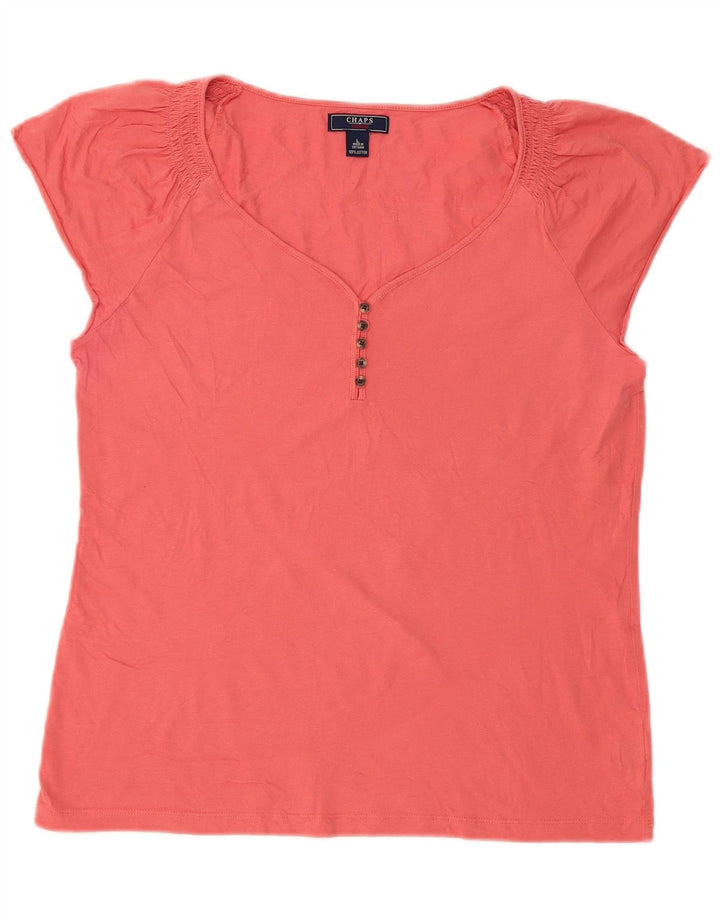 Top bluză pentru femei Chaps UK 14 mare bumbac roz
