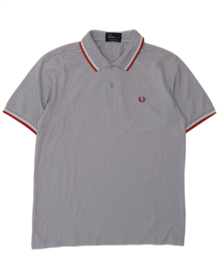 Cămașă polo Fred Perry pentru bărbați, bumbac gri mediu