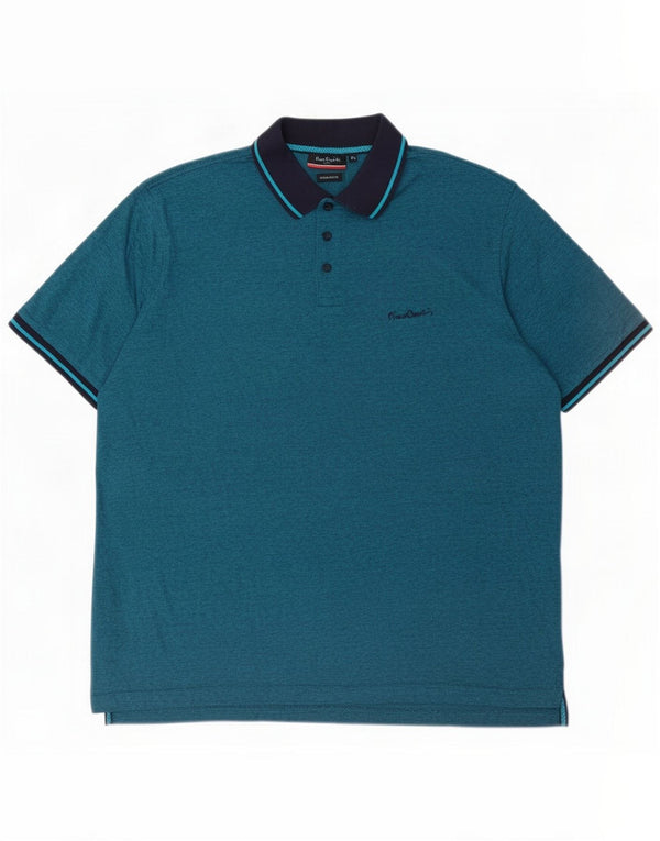 Pierre Cardin Cămașă polo pentru bărbați, 3XL, bumbac cu dungi albastre