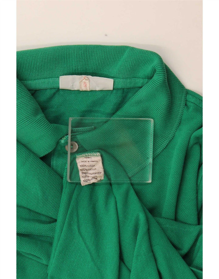 Tricou polo pentru bărbați Lacoste Mărimea 3 Bumbac verde mic