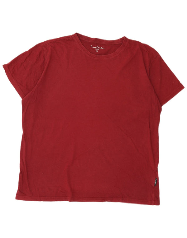 Tricou pentru bărbați Pierre Cardin Top XL Bumbac Burgundy