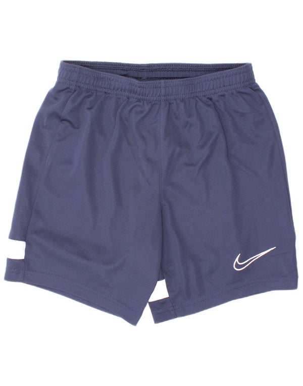 Pantaloni scurți sport Nike Dri Fit pentru băieți 8-9 ani, mici, bleumarin, color block