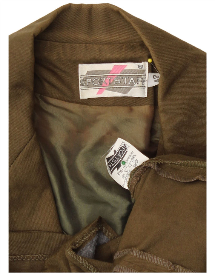 Jachetă pentru femei Sport Staff, cu mânecă scurtă, cu 5 nasturi, IT 42 Medium Khaki