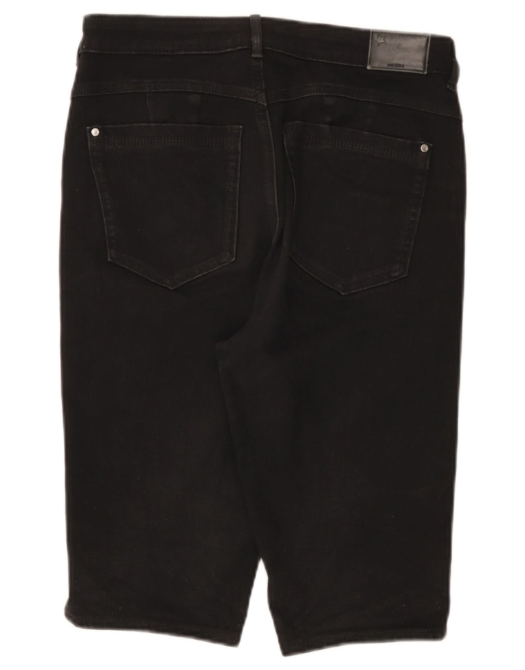 Bermude Marks & Spencer pentru femei din denim UK 12 Medium W30 Bumbac negru