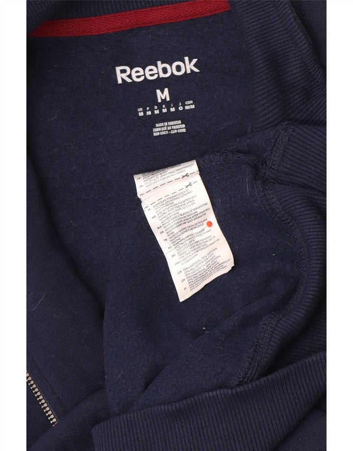 Jachetă de trening pentru bărbați Reebok, din bumbac, albastru, mediu
