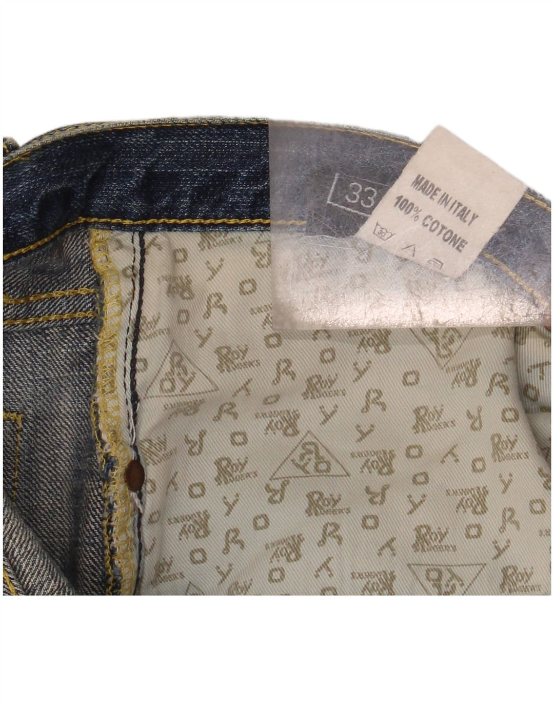 ROY ROGERS Blugi de lux drepte pentru bărbați W33 L36 Bumbac albastru