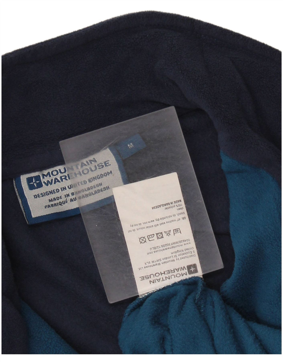 Pulover pentru bărbați MOUNTAIN WAREHOUSE, fleece, mediu, bleumarin, bloc de culoare